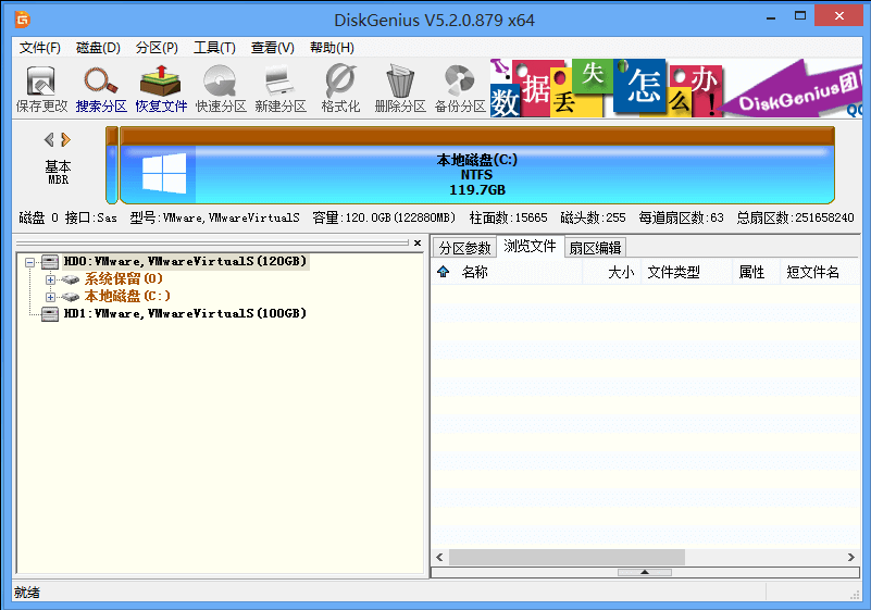 DiskGenius Vmware