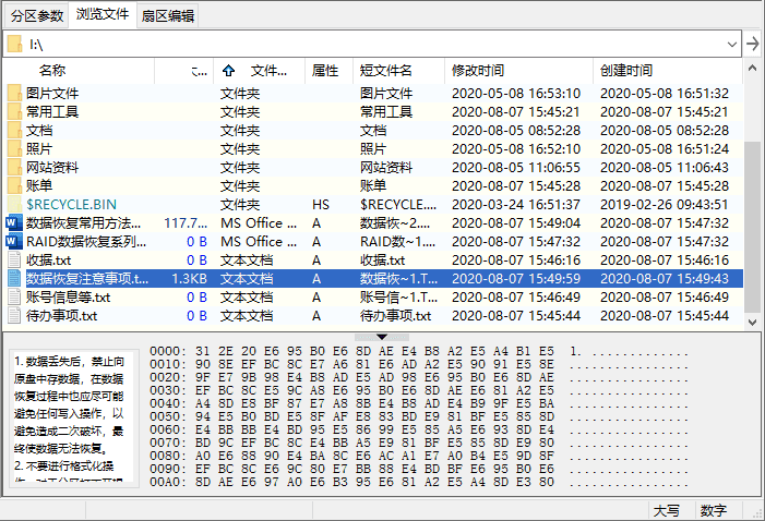DiskGenius預(yù)覽文件