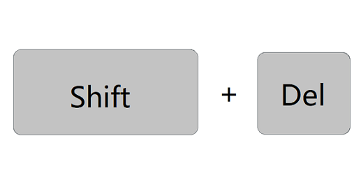 恢復(fù)shift delete刪除的文件